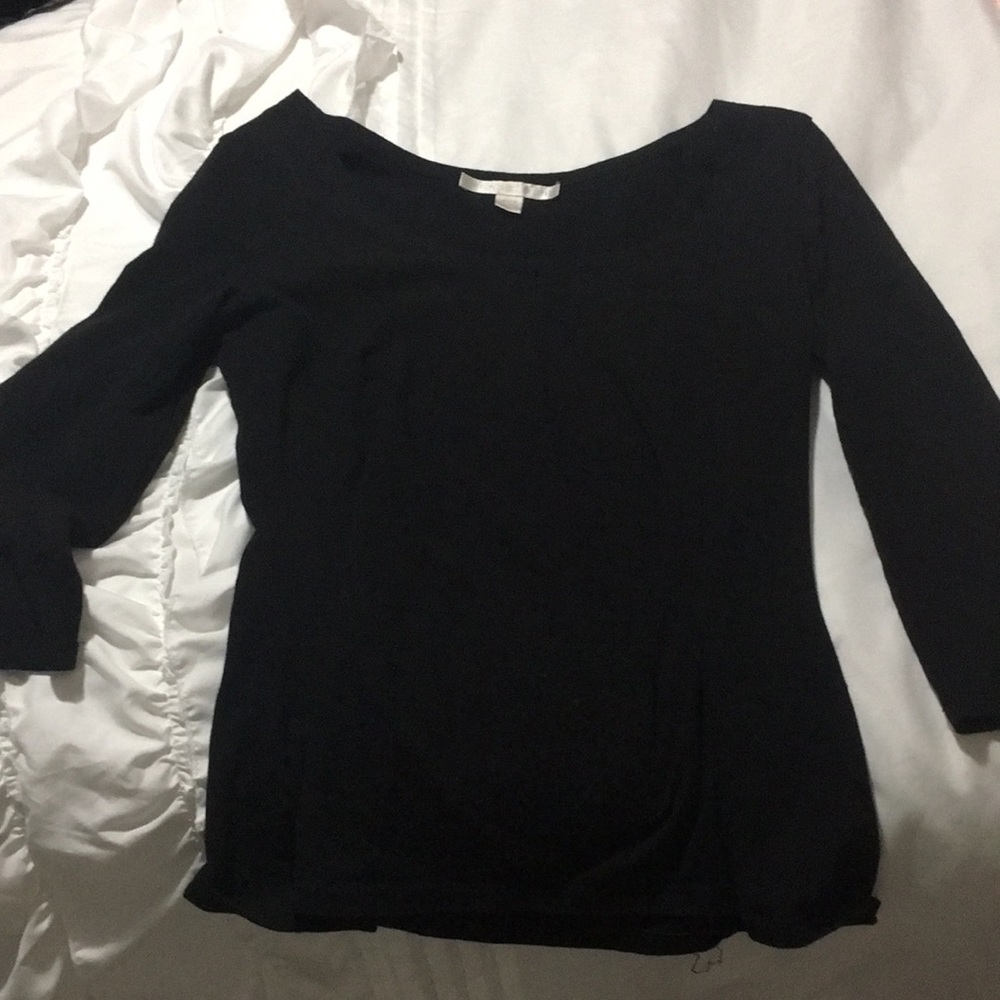 Simple black minimalist top